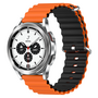 Ocean Style bandje - Oranje / zwart - Samsung Galaxy Watch 4 Classic - 42mm &amp; 46mm