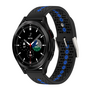 Dot Pattern bandje - Zwart met blauw - Samsung Galaxy Watch 4 Classic - 42mm &amp; 46mm