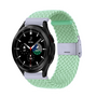 Braided nylon bandje - Lichtgroen - Samsung Galaxy Watch 4 Classic - 42mm / 46mm