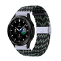 Braided nylon bandje - Groen / zwart - Samsung Galaxy Watch 4 Classic - 42mm / 46mm