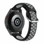 Siliconen sportbandje met gesp - Zwart + grijs - Samsung Galaxy Watch 4 Classic - 42mm &amp; 46mm