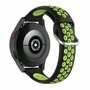 Siliconen sportbandje met gesp - Zwart + groen - Samsung Galaxy Watch 4 Classic - 42mm &amp; 46mm