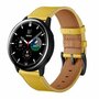 lederen bandje - Geel - Samsung Galaxy Watch 4 Classic - 42mm &amp; 46mm