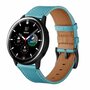 lederen bandje - Blauw - Samsung Galaxy Watch 4 Classic - 42mm &amp; 46mm