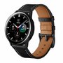 lederen bandje - Zwart - Samsung Galaxy Watch 4 Classic - 42mm &amp; 46mm