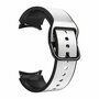 2 in 1 siliconen/ leren bandje - Grijs - Samsung Galaxy Watch 4 Classic - 42mm &amp; 46mm