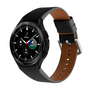 leren bandje - Zwart - Samsung Galaxy Watch 4 Classic - 42mm &amp; 46mm