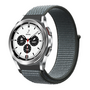 Sport Loop nylon bandje - Donkergrijs / blauw gem&ecirc;leerd - Samsung Galaxy Watch 4 Classic - 42mm / 46mm