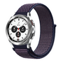 Sport Loop nylon bandje - Navy / donkerpaars gem&ecirc;leerd - Samsung Galaxy Watch 4 Classic - 42mm / 46mm