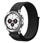 Sport Loop nylon bandje - Zwart gem&ecirc;leerd - Samsung Galaxy Watch 4 Classic - 42mm / 46mm