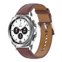 Luxe leren bandje - Donkerbruin - Samsung Galaxy Watch 4 Classic - 42mm / 46mm