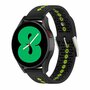 Dot Pattern bandje - Zwart met geel - Samsung Galaxy Watch 3 - 45mm