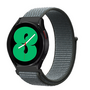 Sport Loop nylon bandje - Donkergrijs / blauw gem&ecirc;leerd - Samsung Galaxy Watch 3 - 45mm