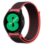 Sport Loop nylon bandje - Roze/zwart - Samsung Galaxy Watch 3 - 45mm