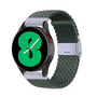 Braided nylon bandje - Donkergroen - Samsung Galaxy Watch 3 - 41mm