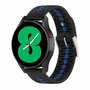 Dot Pattern bandje - Zwart met blauw - Samsung Galaxy Watch Active 2