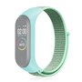 Nylon Geweven Bandje Xiaomi Mi Band 3 / 4 / 5 / 6 / 7 - Mintgroen