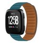 Fitbit Versa 3/4 &amp; Sense 1/2 - Siliconen Loop bandje - Blauwgroen