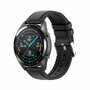 leer + siliconen bandje - Zwart - Samsung Galaxy Watch Active 2