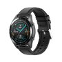leer + siliconen bandje - Zwart - Samsung Galaxy Watch 3 - 45mm