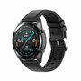 leer + siliconen bandje - Zwart - Samsung Galaxy Watch - 42mm