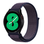 Garmin Vivoactive 4 / 4L - Sport Loop nylon bandje - Navy / donkerpaars gem&ecirc;leerd