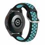 Garmin Vivoactive 4 / 4L - Siliconen sportbandje met gesp - Zwart + blauw