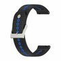 Garmin Forerunner 55 / 245 / 645 - Dot Pattern bandje - Zwart met blauw