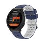 Siliconen Dot Pattern bandje - Donkerblauw + wit - Garmin Forerunner 220 / 230 / 235 / 620 / 630 / 735 (XT)