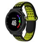 Siliconen sportbandje - Zwart + geel - Garmin Forerunner 220 / 230 / 235 / 620 / 630 / 735 (XT)