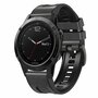 leer + siliconen bandje - Donkergrijs - Garmin Forerunner 745 / 935 / 945 / 955 / 965