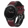 leer + siliconen bandje - Bordeaux - Garmin Forerunner 745 / 935 / 945 / 955 / 965