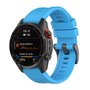 Siliconen sportbandje - Blauw - Garmin Fenix 7X / 6X / 5X