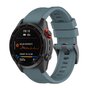 Siliconen sportbandje - Grijsblauw - Garmin Fenix 7X / 6X / 5X