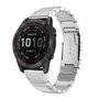 Stainless steel schakelband - Zilver - Garmin Fenix 7X / 6X / 5X