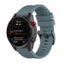 Siliconen sportbandje - Grijsblauw - Garmin Fenix 7S / 6S / 5S &amp; Instinct 2s