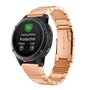 Stainless steel schakelband - Ros&eacute; goud - Garmin Fenix 7S / 6S / 5S &amp; Instinct 2s