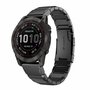 Stainless steel schakelband - Zwart - Garmin Fenix 7S / 6S / 5S &amp; Instinct 2s