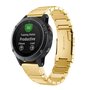 Stainless steel schakelband - Goud - Garmin Fenix 7S / 6S / 5S &amp; Instinct 2s