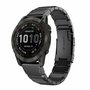 Stainless steel schakelband - Zwart - Garmin Approach S60 &amp; S62 / Instinct / Instinct 2 (Solar)