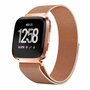 Fitbit Versa 1 / 2 &amp; Lite milanese bandje - Maat: Large - Ros&eacute; goud