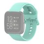 Fitbit Versa 1 / 2 &amp; Lite siliconen sportbandje met gespsluiting - Mint Groen - Maat: Large