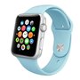 Rubberen sportbandje - Baby blauw - Geschikt voor Apple Watch 42mm / 44mm / 45mm / 49mm Rubberen sportbandje - Baby blauw - Geschikt voor Apple Watch 42mm / 44mm / 45mm / 49mm