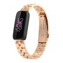 Fitbit Luxe - Stalen schakelband - Ros&eacute; goud