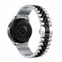 Stalen band - Zilver / zwart - Samsung Galaxy Watch 4 Classic - 42mm &amp; 46mm