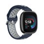 Fitbit Versa 3 &amp; 4 / Sense 1 &amp; 2 - Sport editie - Large - Donkerblauw + grijs