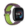 Fitbit Versa 3 &amp; 4 / Sense 1 &amp; 2 - Sport editie - Large - Paars + groen