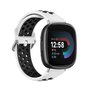 Fitbit Versa 3 &amp; 4 / Sense 1 &amp; 2 - Sport editie - Large - Wit + zwart