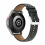 Luxe leren bandje - Zwart - Samsung Galaxy Watch 5 (Pro) - 40mm / 44mm / 45mm