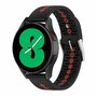Dot Pattern bandje - Zwart met rood - Samsung Galaxy Watch - 46mm / Samsung Gear S3